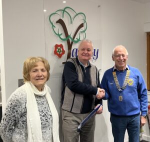 New member, Alastair joins Yateley & District Lions, January 2024